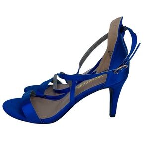 Dream Pairs Women's Fashion Ankle Strap Stilettos DOLCE ROYAL/BLUE Size 8